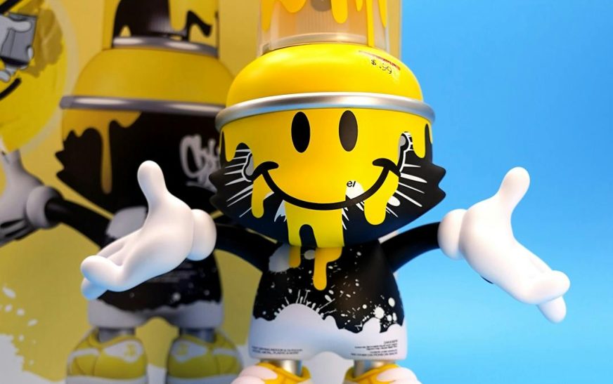 HAPPY YELLOW BY OG SLICK X SUPERPLASTIC
