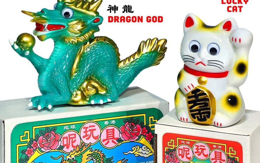LUCKY CAT AND DRAGON GOD BY LEEEEEETOY