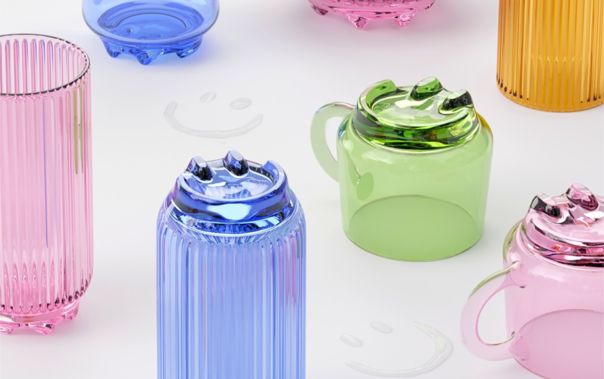 ELMTOLI GRINN Glassware: Turning Water Drops into a “Smiley Face” on Your Table