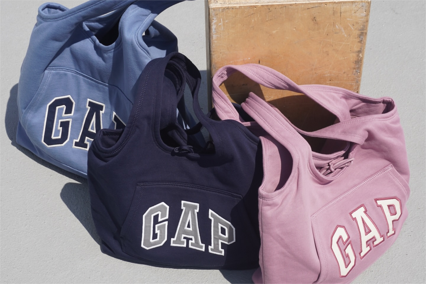 Gap turned its classic hoodie into a bag: The Hoodie Tote brings back that “familiar feel”