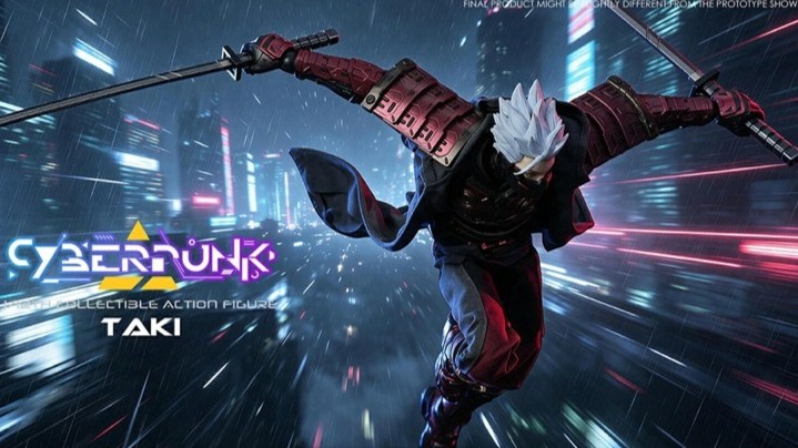 VTOYS Releases “Samurai: Crimson Dawn” 1/12 Action Figure, Reinventing the Cyberpunk Samurai with Metallic Crimson Armor