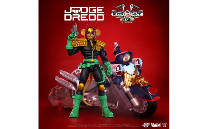 A Martian Biker Mouse Dons the Armor of a Judge: Nacelle Unveils First Judge Dredd × Biker Mice from Mars Action Figure